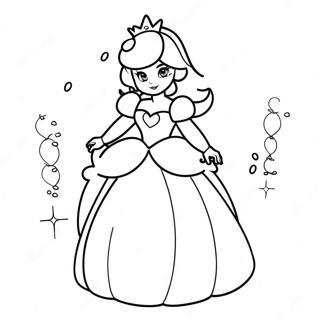 Princesa Peach Páginas Para Colorir