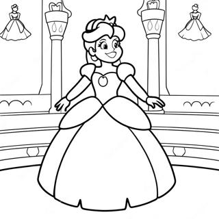 Princesa Peach Páginas Para Colorir