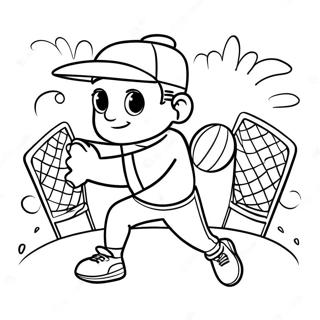 Pagina Para Colorir Do Pai Legal Jogando Esportes 50264-11001