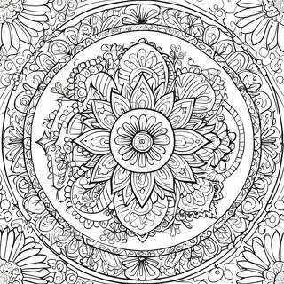 Pagina Para Colorir Mandala De Natal Intricada 50354-11010