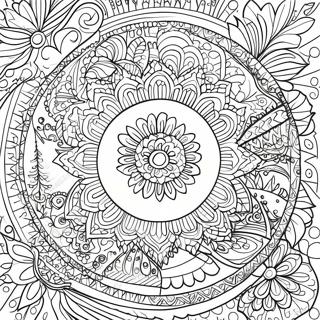 Pagina Para Colorir Mandala De Natal Intricada 50354-11012