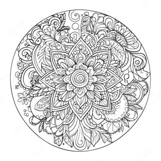 Pagina Para Colorir Mandala De Natal Festiva 50355-11014