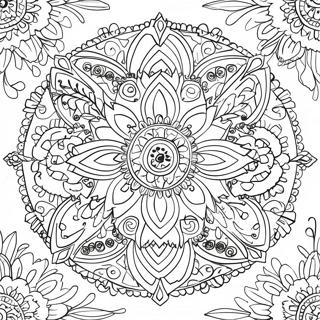 Pagina Para Colorir Mandala De Natal Tradicional 50358-11028