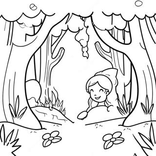 Pagina Para Colorir Da Magica Floresta De Conto De Fadas 50547-11055