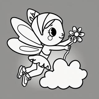 Pagina Para Colorir Da Fada Divertida Voando 50550-11066