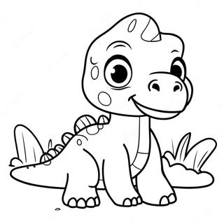 Fofinho Bebe Dinossauro Pagina Para Colorir 50914-11133