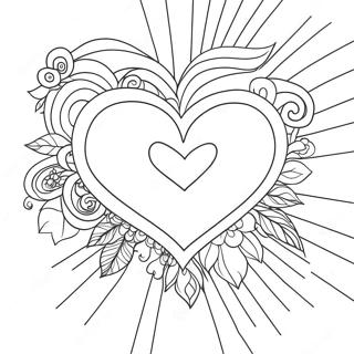 Pagina Para Colorir Coracao Arco Iris 5193-1337