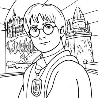 Pagina Para Colorir Harry Potter Em Hogwarts 5282-1730