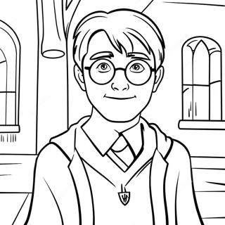 Pagina Para Colorir Harry Potter Em Hogwarts 5282-1731