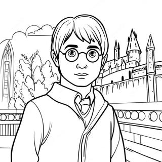 Pagina Para Colorir Harry Potter Em Hogwarts 5282-1732