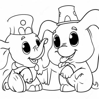 Pagina Para Colorir Do Dumbo E Os Palhacos 52852 11564