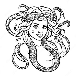 Medusa Com Cobras Coloridas Pagina Para Colorir 53831-11771