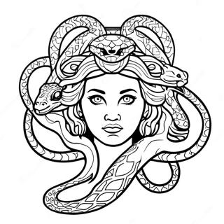 Medusa Com Cobras Coloridas Pagina Para Colorir 53831-11772