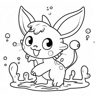 Pagina Para Colorir De Vaporeon Brincando Com Espiritos Da Agua 54271-11878