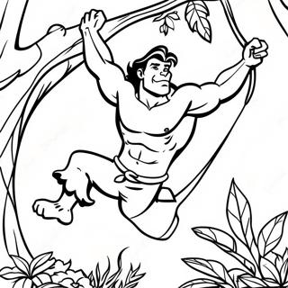 Tarzan Páginas Para Colorir