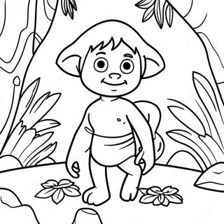 Pagina Para Colorir Do Mowgli Na Selva 54627-11951