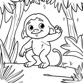 Pagina Para Colorir Do Mowgli Na Selva 54627-11952