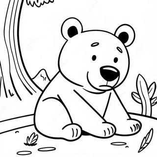 Pagina Para Colorir Do Baloo O Urso Relaxando 54628-11953