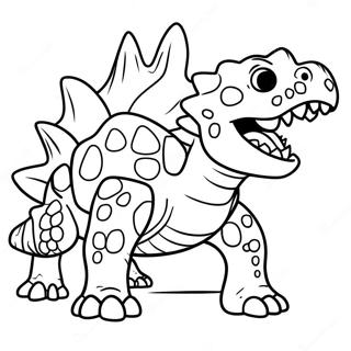 Pagina Para Colorir Do Ankylosaurus Bravo 55254-12093