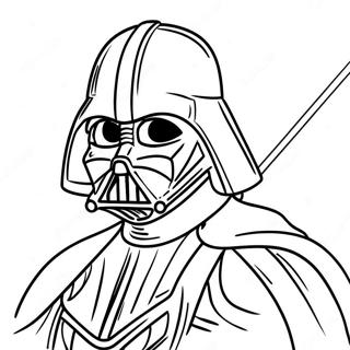 Pagina Para Colorir Do Darth Vader Com Sabre De Luz 5533-519