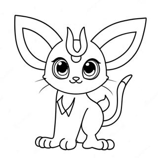 Espeon Páginas Para Colorir