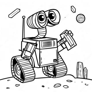 Pagina Para Colorir Do Wall E Explorando O Espaco Sideral 56282-12310