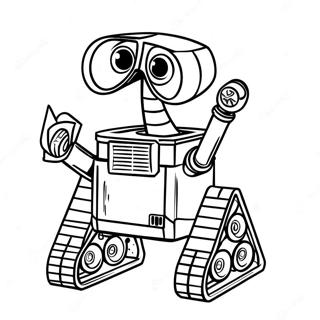 Pagina Para Colorir Do Wall E Explorando O Espaco Sideral 56282-12311