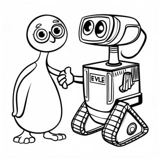 Pagina Para Colorir Do Wall E E Eve De Maos Dadas 56283-12314