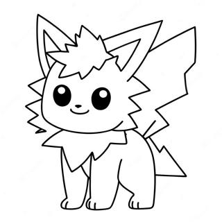 Jolteon Páginas Para Colorir