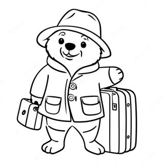 Pagina Para Colorir Do Urso Paddington Segurando Uma Mala 57016-12478