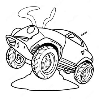 Paginas Para Colorir Do Carro Acelerando Do Rocket League 57107-12497