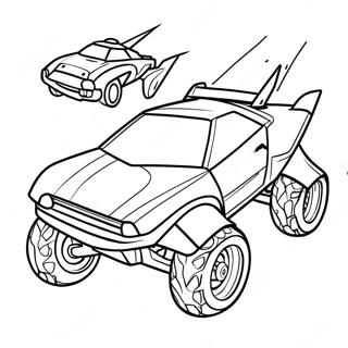 Paginas Para Colorir Do Carro Acelerando Do Rocket League 57107-12500