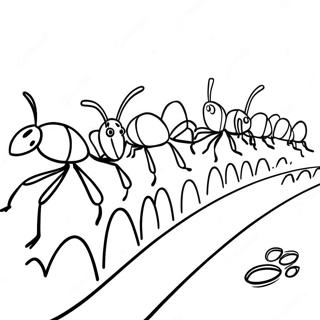 Formigas Marchando Em Uma Linha Pagina Para Colorir 57299-12547