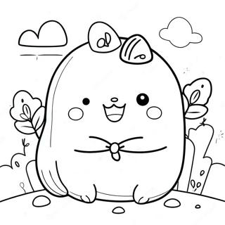 Amigos Aventureiros De Sumikko Gurashi Pagina Para Colorir 57391-12554