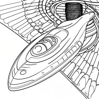 Pagina Para Colorir Da Nave Espacial De Star Trek No Espaco 57746-12631