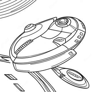 Pagina Para Colorir Da Nave Espacial De Star Trek No Espaco 57746-12632