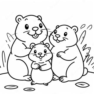 Pagina Para Colorir Da Familia De Castores Adoraveis 57849 12661