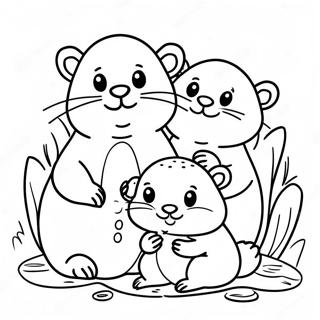 Pagina Para Colorir Da Familia De Castores Adoraveis 57849 12662