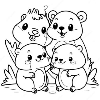 Pagina Para Colorir Da Familia De Castores Adoraveis 57849 12664