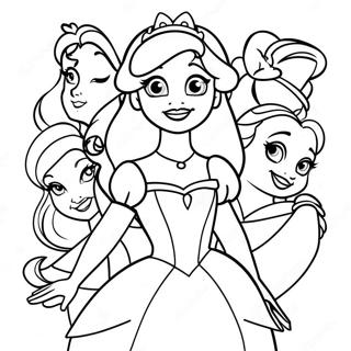 Paginas Para Colorir Das Coloridas Princesas Da Disney 57937-12671