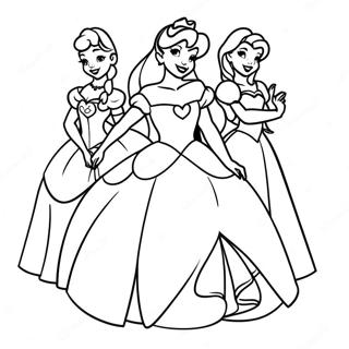 Paginas Para Colorir Das Coloridas Princesas Da Disney 57937-12672