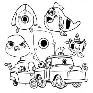 Paginas Para Colorir Dos Personagens Aventureiros Da Pixar 57938 12676