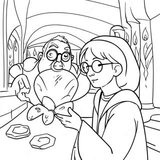 Paginas Para Colorir Da Cena Magica De Harry Potter 57939-12677
