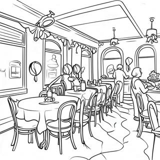 Cena Do Restaurante De Gusteau Pagina Para Colorir 58292 12763