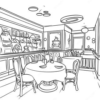 Cena Do Restaurante De Gusteau Pagina Para Colorir 58292 12764