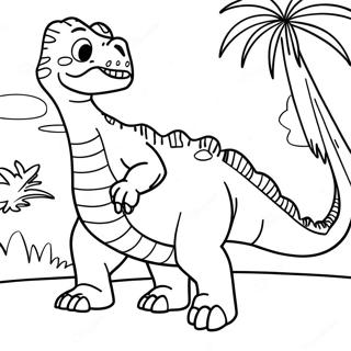 Gigantosaurus Rugindo Pagina Para Colorir 58374-12771