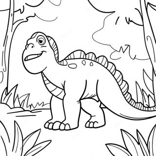 Gigantosaurus Em Uma Selva Pagina Para Colorir 58375-12773