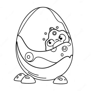 Pagina Para Colorir De Ovo De Dinossauro Brilhante Com Estrelas 58469-12808