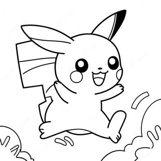 Pikachu Pulando No Ar Pagina Para Colorir 58824-12870