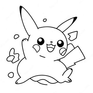 Pikachu Pulando No Ar Pagina Para Colorir 58824-12871